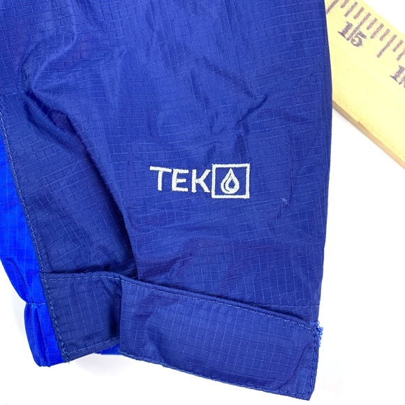 LL Bean Tek Trail Rain Jacket Misses Md Blue Hooded Full Zip Waterproof Windbrkr - Picture 14 of 16